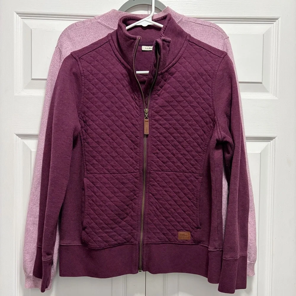 L.L. Bean Maroon Quilted Jacket